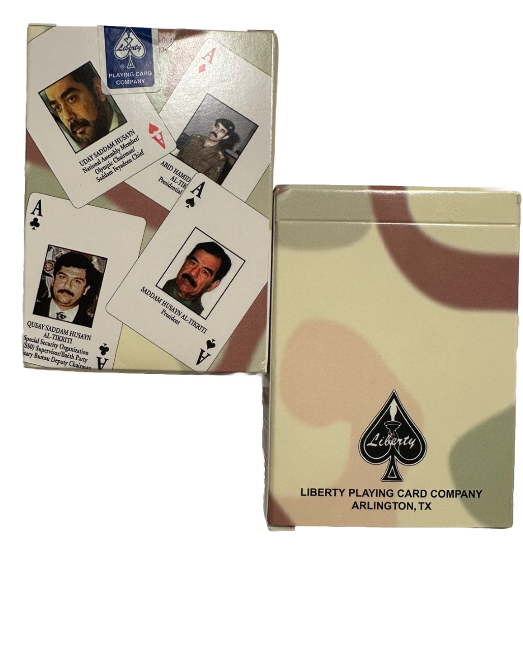 Desert Storm Iraqi Most Wanted Playing Cards